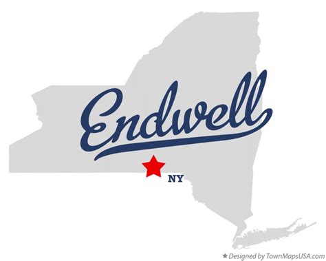 Map of Endwell, NY, New York