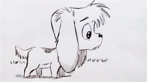 How to Draw a Cute Cartoon Dog (Step by Step) - YouTube