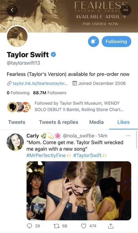 Taylor Swift News 🕰️ on Twitter: "📲 | Taylor is currently on Twitter ...