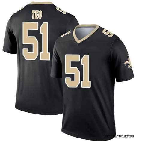 Manti Te'o Men's New Orleans Saints Nike Jersey - Legend Black