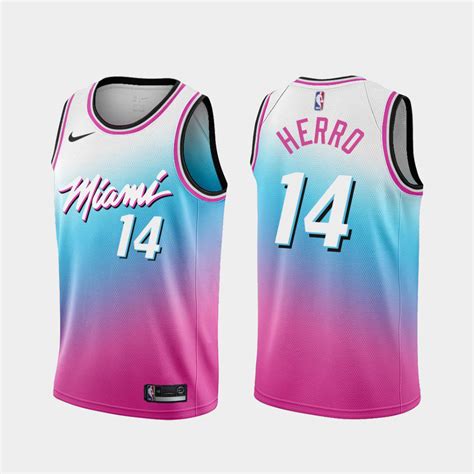 Miami Heat 2020-21 City Edition Vice Blue Pink Jersey : r/basketballjerseys