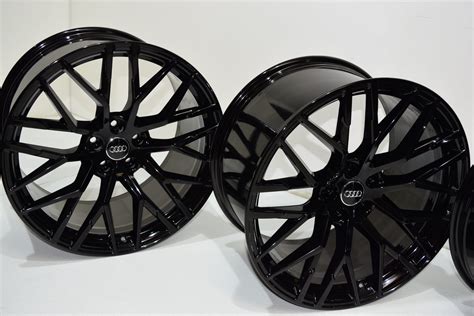 20″ Audi R8 BLACK Factory OEM Wheels Rims 2016 2017 2018 2019 2020 2021 ...