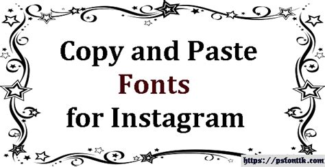 Copy and Paste Fonts for Instagram - Psfont tk