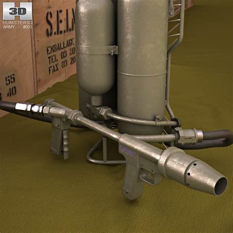 M2 Flamethrower 3D model - Weapon on Hum3D