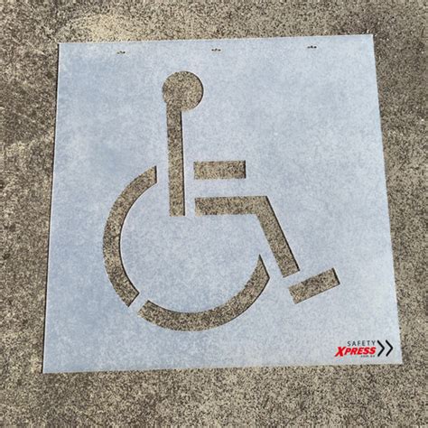 Line Marking Stencil - Disabled Parking - Safety Xpress