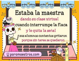 Calaveritas literarias escolares para docentes y alumnos, día de muertos – paramaestros