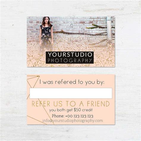 Loyalty Card Template Custom Lash Referral Logo Design pertaining to ...