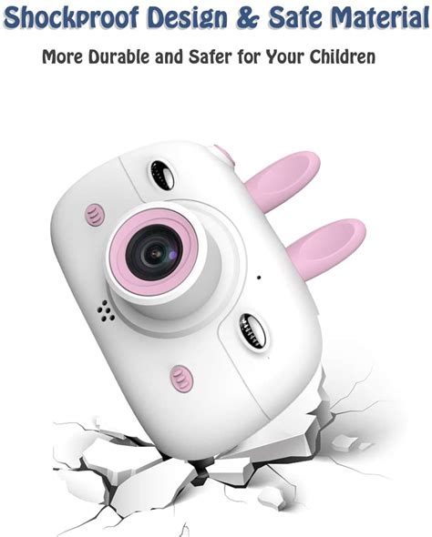 Kids Digital Video Camera Front and Rear Selfie 8MP Mini Rechargeable Children Camcorder ...