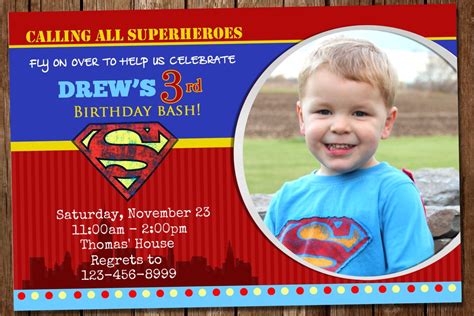 47+ Superman Birthday Invitations Pictures | Free Invitation Template