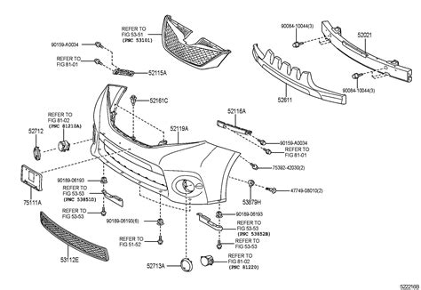 Toyota Sienna Reinforcement sub-assembly, front bumper - 5202108020 ...