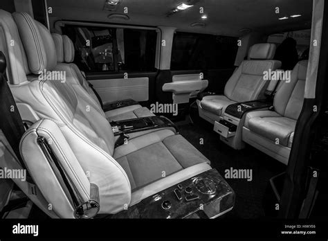 Interior of a passenger compartment Volkswagen Multivan Business Stock ...