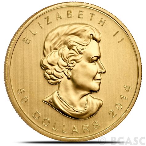 Buy 2014 1 oz Gold Canadian Maple Leaf Bullion Coin Brilliant Uncirculated .9999 Fine 24kt Gold ...