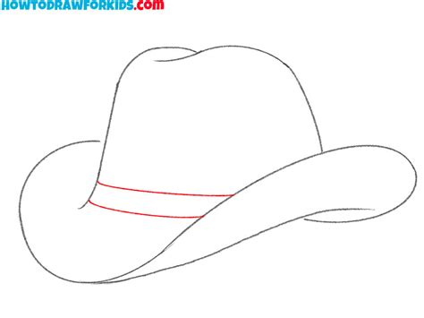 How to Draw a Cowboy Hat - Easy Drawing Tutorial For Kids