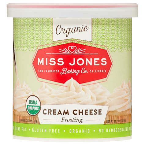 Miss Jones Organic Cream Cheese Frosting, 11.29 Oz - Walmart.com - Walmart.com