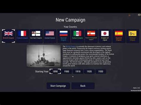 Ultimate Admiral: Dreadnoughts - NEW CAMPAIGN INFO - Available Nations ...