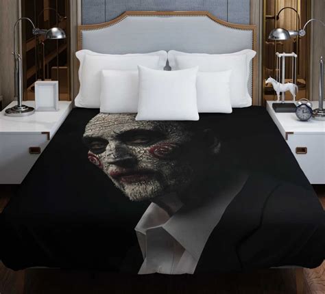 Jigsaw Movie Saw Tobin Bell Duvet Cover