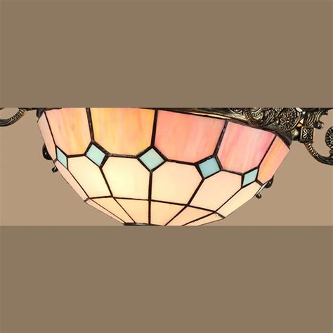 Horn shape Ceiling Pendant Tiffany Style Victorian Stained Glass Chandelier for Hotel in 2023 ...