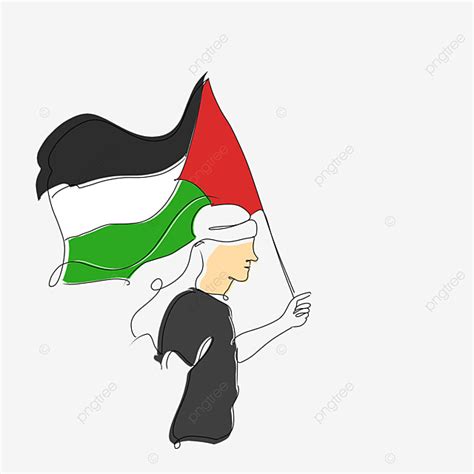 Palestine Clipart Vector, Palestine Freedom Fighter Lineart, Freedom ...