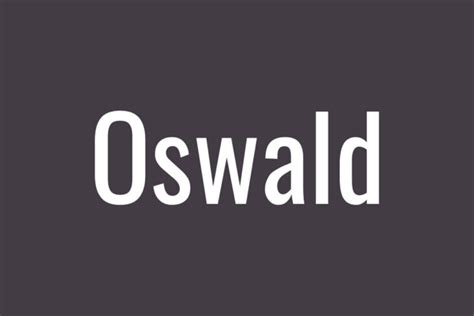 FREE Oswald Font for Your Headlines and Titles | HipFonts