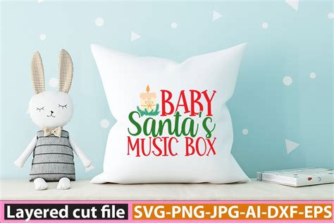 Baby Santa's Music Box Svg Graphic by SA Crafts · Creative Fabrica