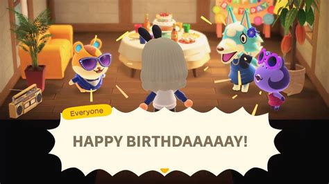 Didn't know villagers made a whole little birthday party for you in ...