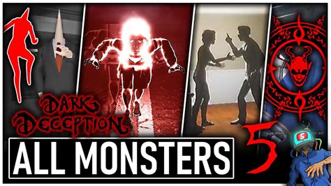 Dark Deception Chapter 5 ALL MONSTERS/ENEMIES EXPLAINED (Dark Deception ...