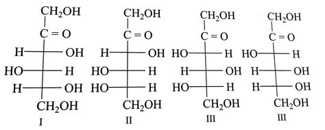 The fischer projection of D-fructose is given below, write the fischer