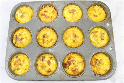 Breakfast Egg Muffins with Hash Browns - Mess for Less