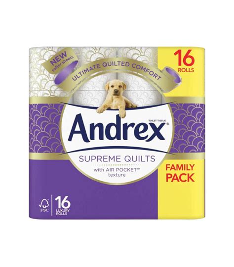 Andrex Supreme Quilts Toilet Tissue 16 Rolls - Global Brand Supplies