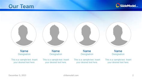 Blue Company Profile Business PowerPoint Template - SlideModel