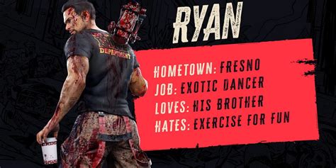 Dead Island 2 Details Ryan's Special Abilities