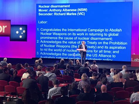 Australian Labor Party commits to join the UN nuclear weapon ban treaty