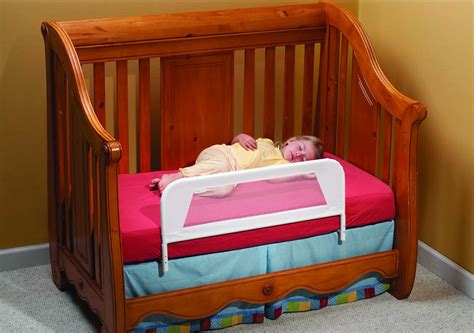 Convertible Crib Mesh Bed Rail Telescopic