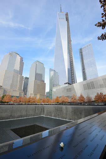 The World Trade Center Memorial In New York City Stock Photo - Download Image Now - iStock