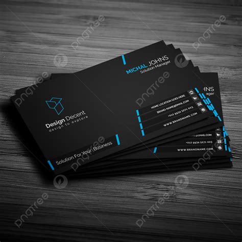 Modern Black Business Card Template Download on Pngtree