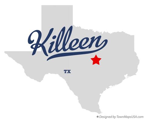 Map of Killeen, TX, Texas