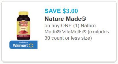 Walgreens: Nature Made Vitamelts 100 Count for $3 each through 11-01 after BOGO Sale and Coupon ...
