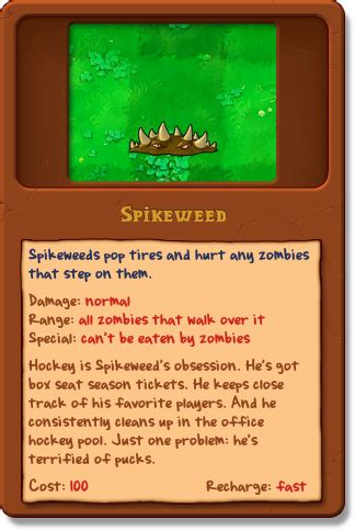 Spikeweed (Plants vs. Zombies) | Plants vs. Zombies Wiki | Fandom