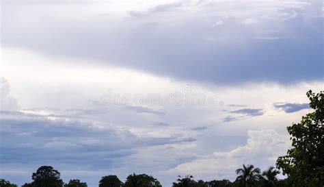 Dramatic Monsoon Cloud Formation in the Blue Sky Stock Image - Image of ...