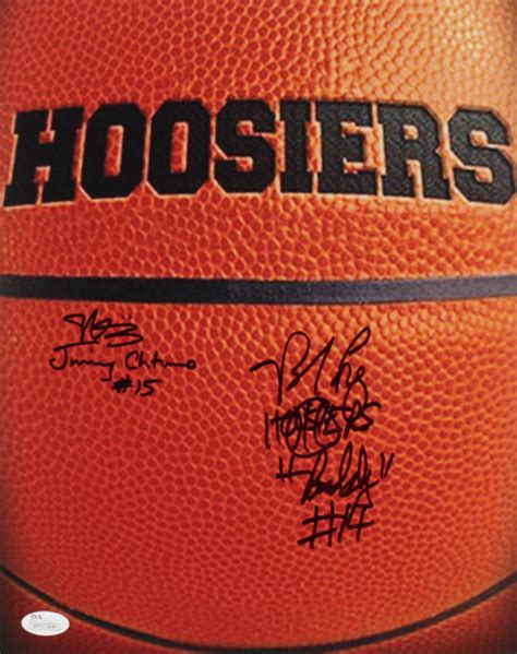 Maris Valainis & Brad Long Signed "Hoosiers" 11x14 Photo Inscribed ...