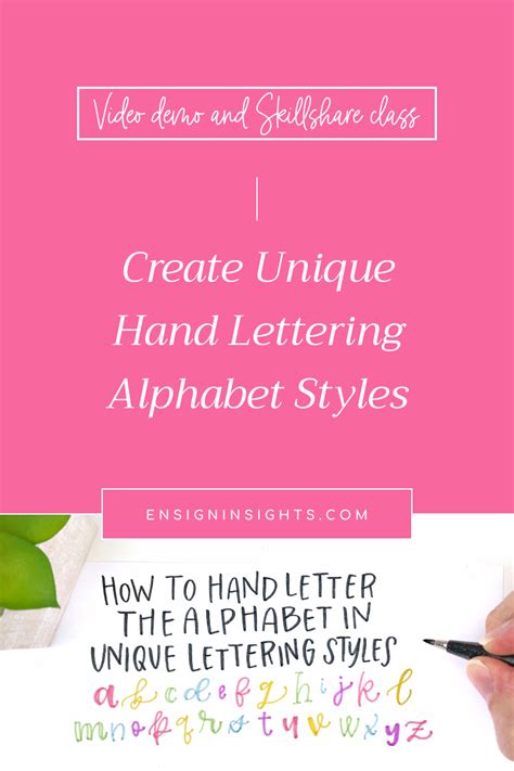 Create Unique Hand Lettering Alphabet Styles | Ensign Insights