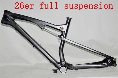 Wholesale Promotion Carbon Full Suspension 26 inch Mountain Bicycles Frame 26er Full Suspension ...