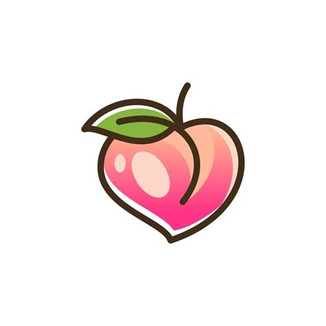 Peach Logo Design 15394296 Vector Art at Vecteezy