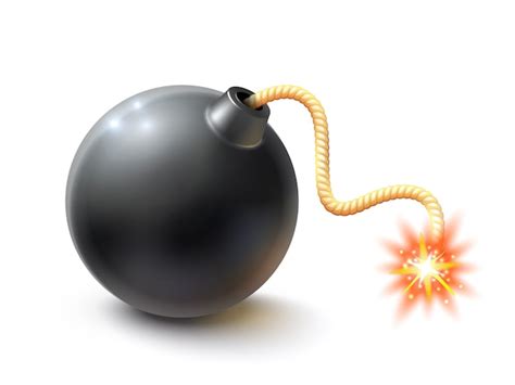 Free Vector | Realistic Bomb Illustration