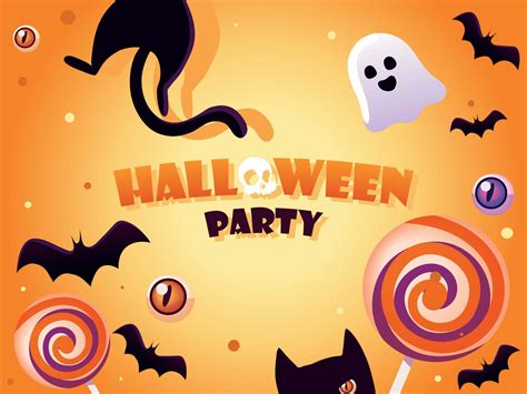 halloween party background 11143762 Vector Art at Vecteezy