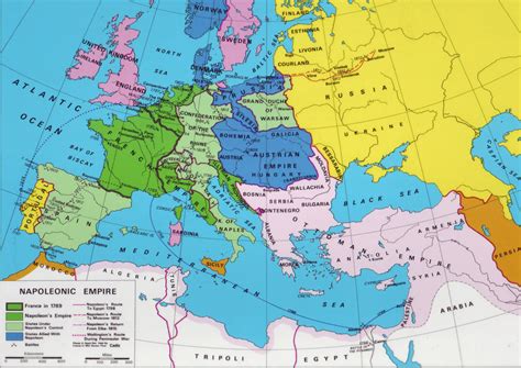 Napoleons Empire At Its Height