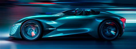 a look under the hood of the DS X E-tense, the car from 2035