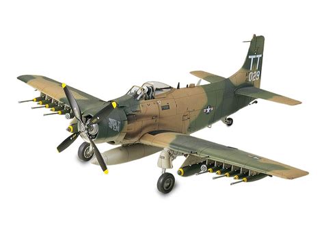 Buy Tamiya 61073 1/48 Douglas A-1J Skyraider USAF Plastic Model ...