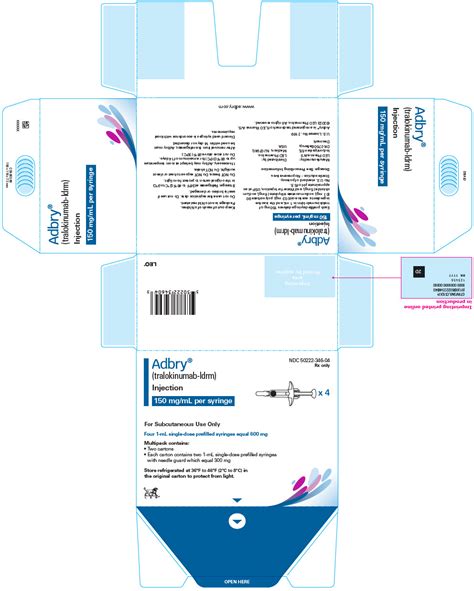 Rx Item:Adbry 150MG 2X1ML PFS by Leo Pharma USA