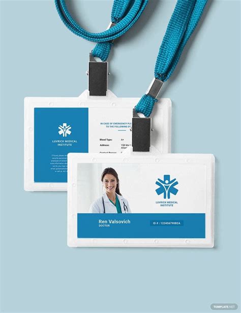 FREE Medical ID Card Templates & Examples - Edit Online & Download | Template.net